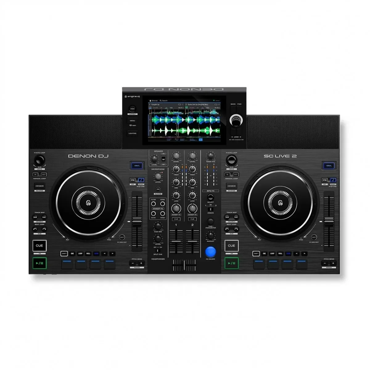 Descuento de verano del 50% VENTAS CALIENTES Denon DJ SC Live 2 Controlador de DJ independiente con auriculares HP1100