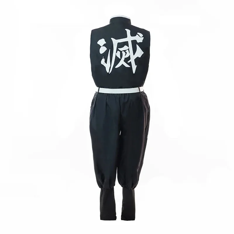 ROLECOS аниме Kimetsu no Yaiba косплей костюм Uzui Tengen косплей костюм черное мужское кимоно костюм на Хэллоуин