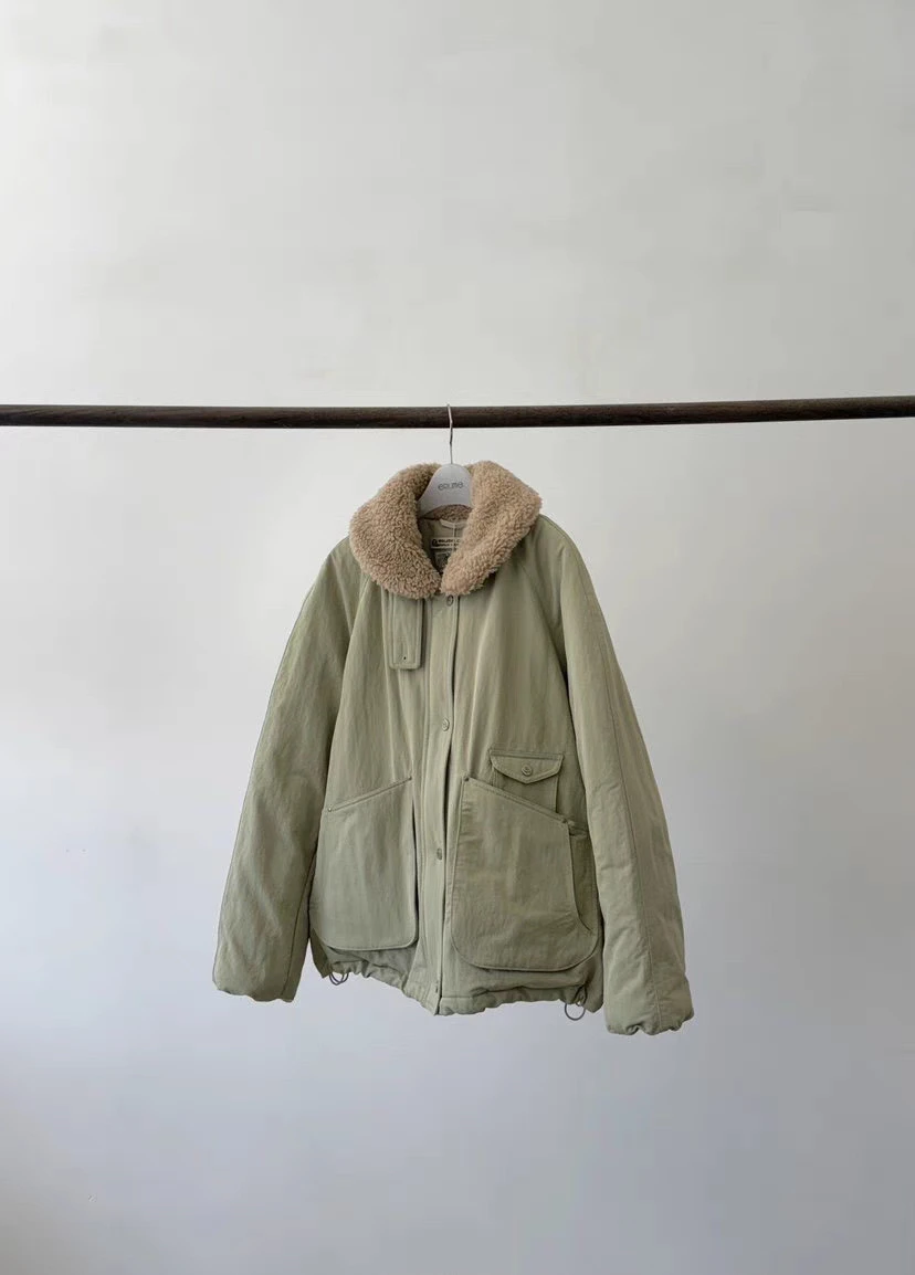 معطف نسائي طويل الأكمام من بريون محشو بريش الإوز للخريف والشتاء، سميك ودافئ، بأربعة ألوان، بأسلوب عصري وأنيق