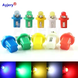 10PCS B8.3D B8.4D B8.5D 12V COB Led Bulb Car Motorcycles Interior Dashboard Reading Signal Indicator Lights White Red Blue Amber