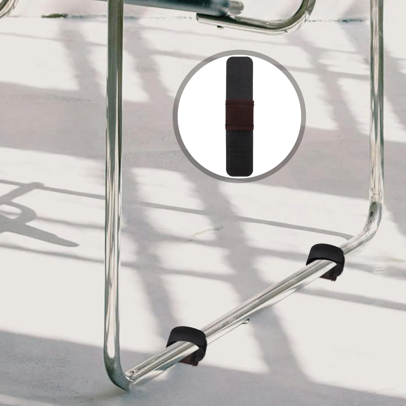 

6pcs Furniture With Hook Loop Fastener Floor Protectors For Chair Legs Non Slip Pads Set Hardwood Floors Home Supplies Furniture