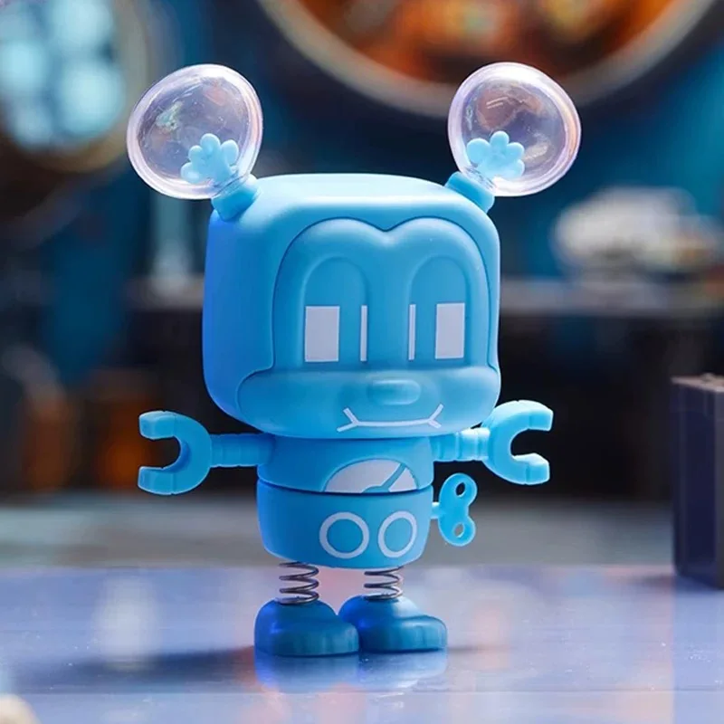 Popularne minisery Disney Anime Mickey Series Robot Blind Box Ręcznie robione, urocze figurki z kreskówek, idealne na urodziny, urocze prezenty