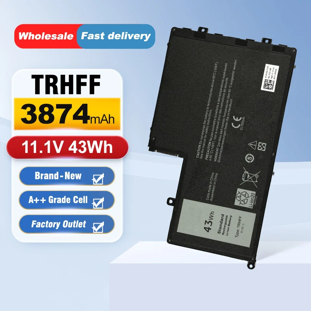ETESBAY TRHFF/0PD19 43WH For Del Inspiron 14 15 14-5447 15-5547 3450 3550 5448 5545 5547 5445 TRHFF 58DP4 86JK8 Laptop Battery