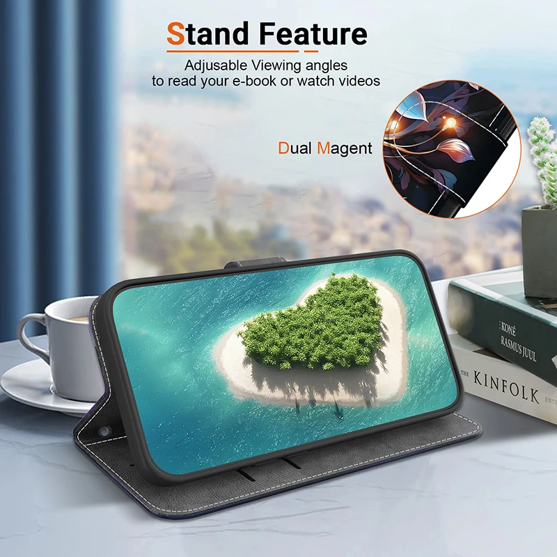 Stand Flip Wallet Case für iPhone 11 12 13 14 15 16 17 Pro Max XR 14 15 16 Plus 16e 17 Air Leder Schutzhülle – Detail 29