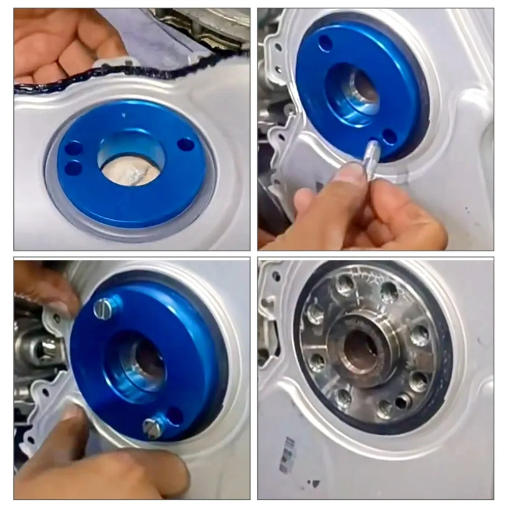 Crankshaft Front Rear Oil Seal Kit with Installer Tool Set for Engine Service - Front Seal Rear Main Seal with Storage Case