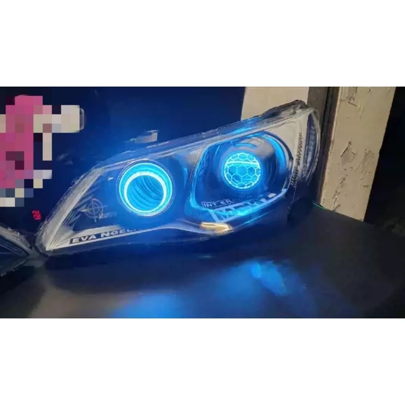 Car For Honda Civic 8th Ciimo FD2 Headlights Assembly modified Styling Lens laser Daytime Running light Car Accessories