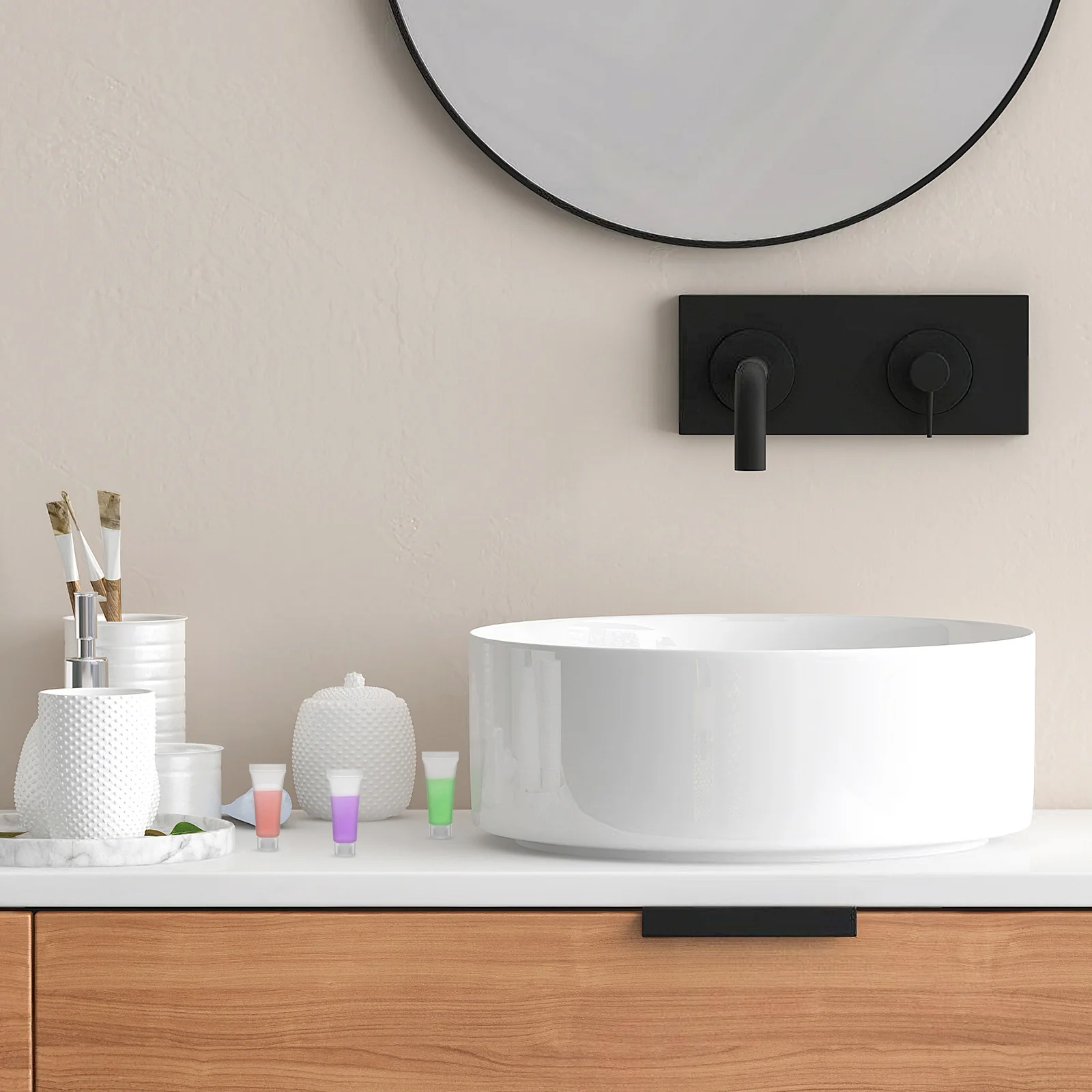 

50Pcs 10Ml Travel Squeeze Bottles Refillable Leak-Proof Liquid Containers for Facial Toner Hand Cream Sunscreen Lightweight