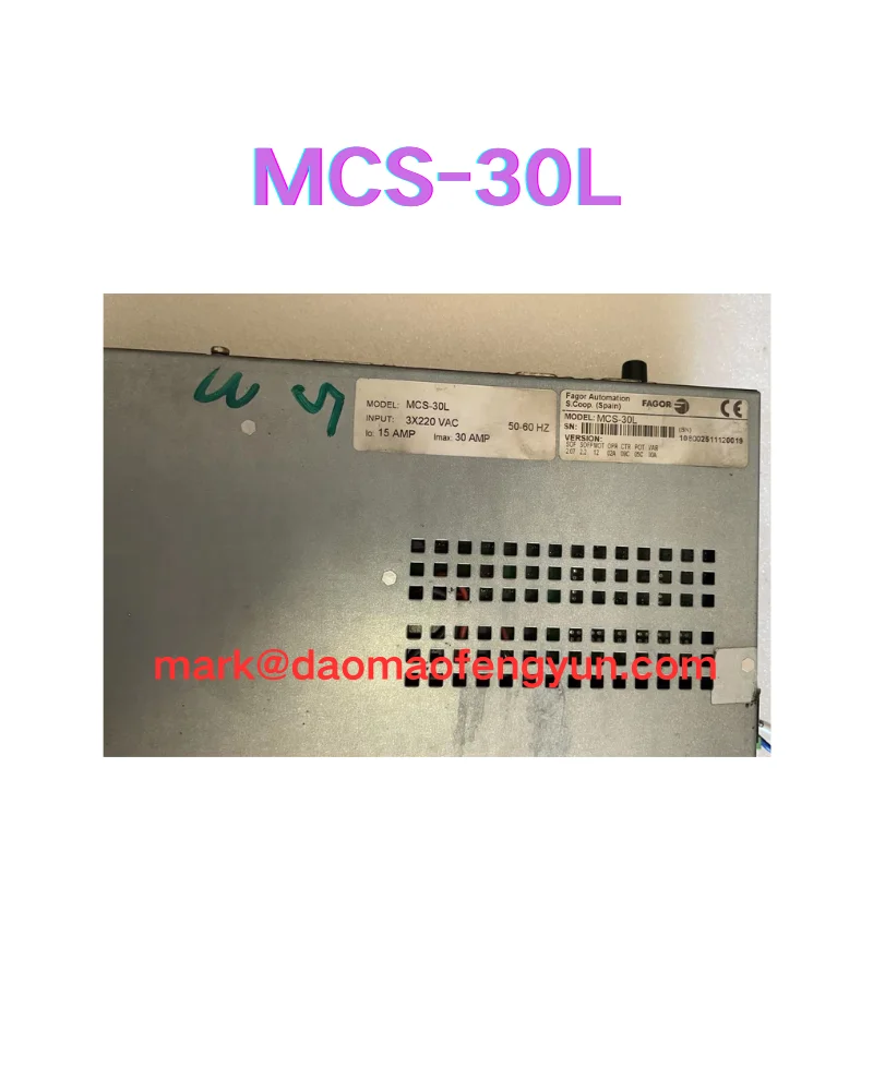 

MCS-30L Тест сервопривода б/у в порядке