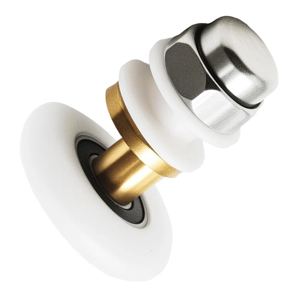 8pcs 27mm Shower Door Rollers Resilient Glass Door Runners Sliding Shower Door Roller Bearing Wheel Runners Replacement