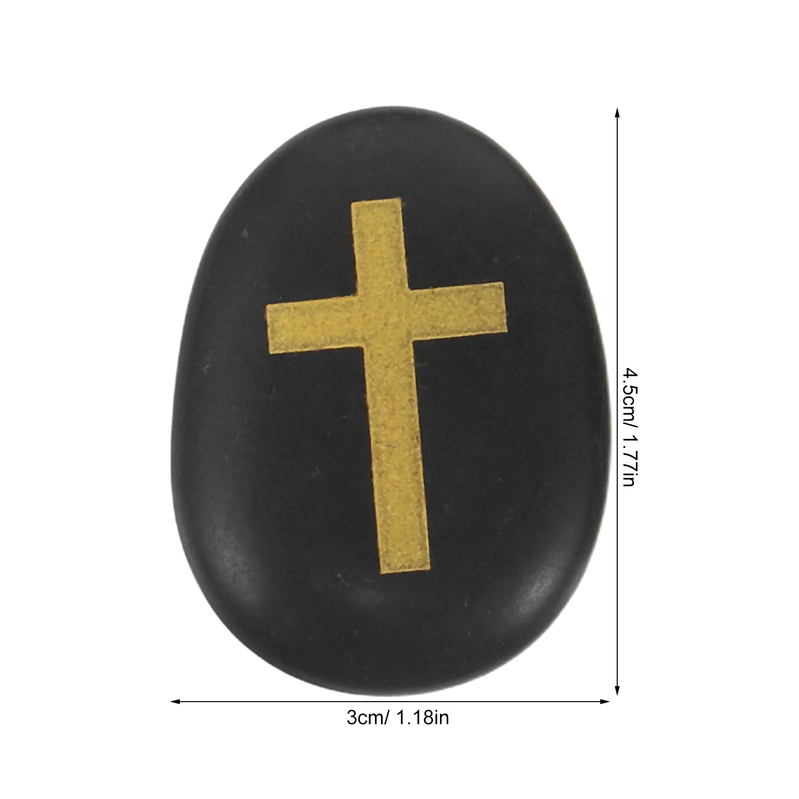 6pcs Engraved Prayer Stones – Smooth Polished River Pebbles for Faith, Inspiration & Religious Meditation