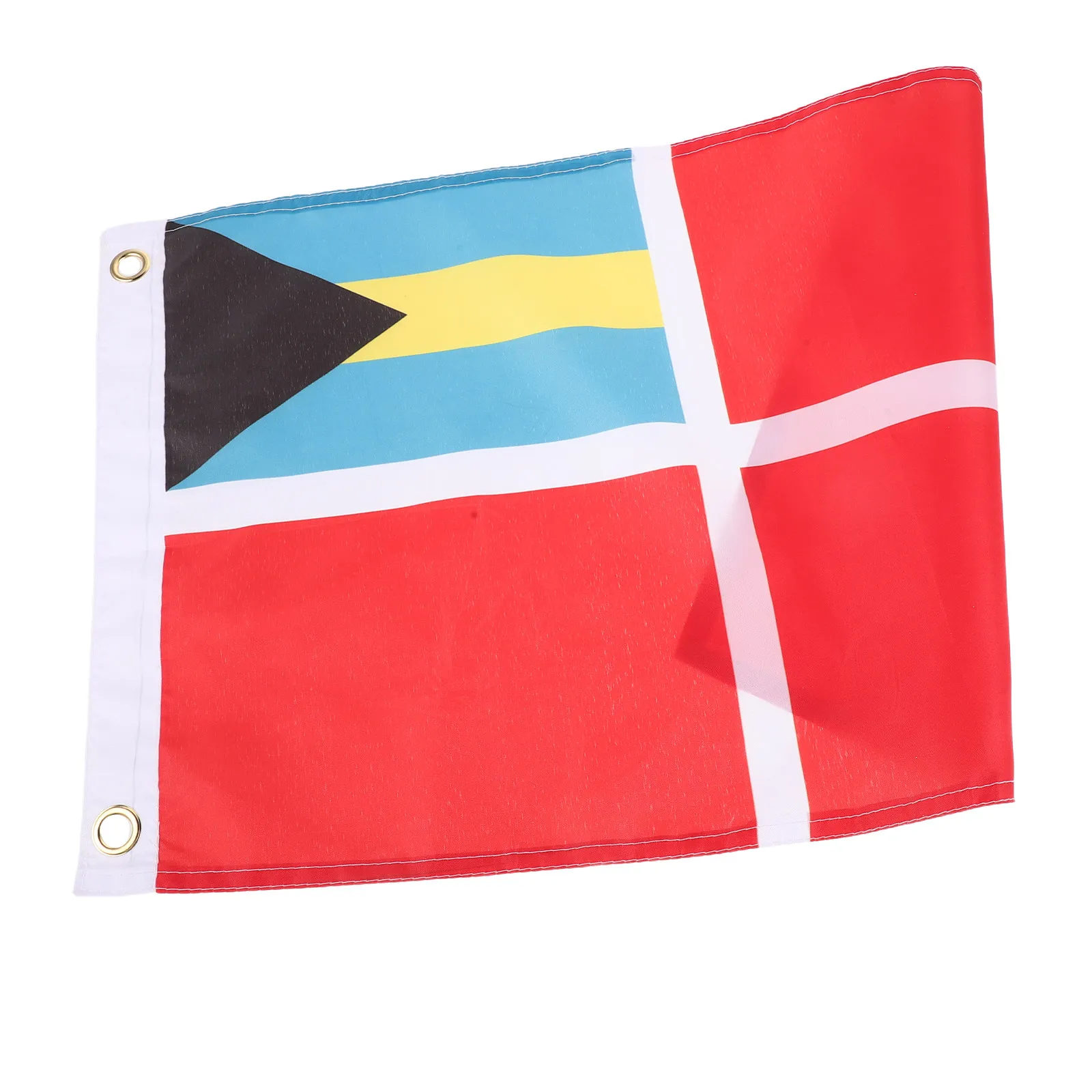 Bahamas Boat Flag 45x30cm Outdoor Heavy Duty Courtesy Flag Nautical Patriotic Banner for Yacht Garden Porch Events