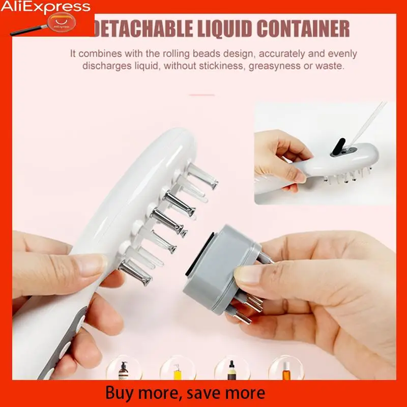 

Electric Calp Massage Comb Hair Oil Applicator Scalp Massager For Hair Treatment Growth Medicine Fluid Essential Oil