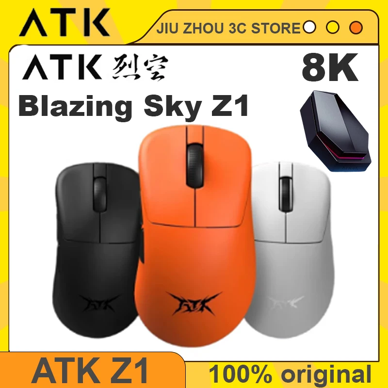 

Vgn Atk Blazing Sky Z1 Ultra Mouse Paw3950Ultra Dual Mode Wireless Mouse 8k Lightweight Ergonomics Custom Esports Gaming Mouse