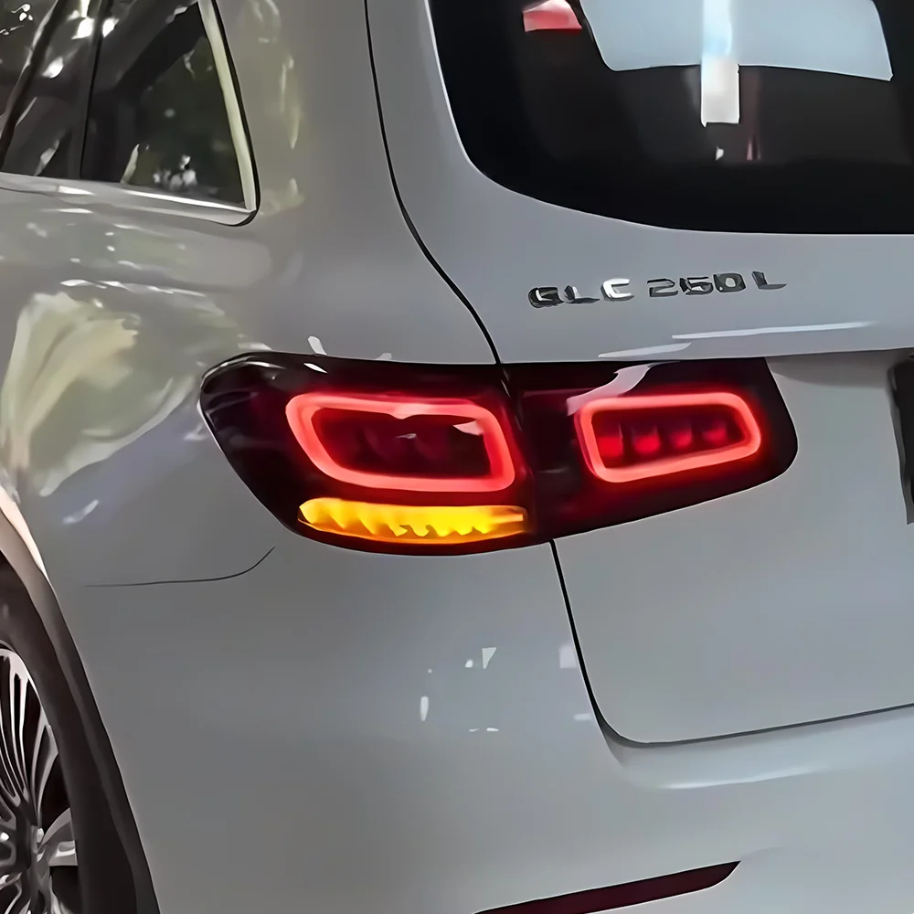 

Авто задние фонари для Benz GLC W253 2016-2019, обновление 2022, светодиодный автомобильный задний фонарь в сборе, стример, указатели поворота, аксессуары