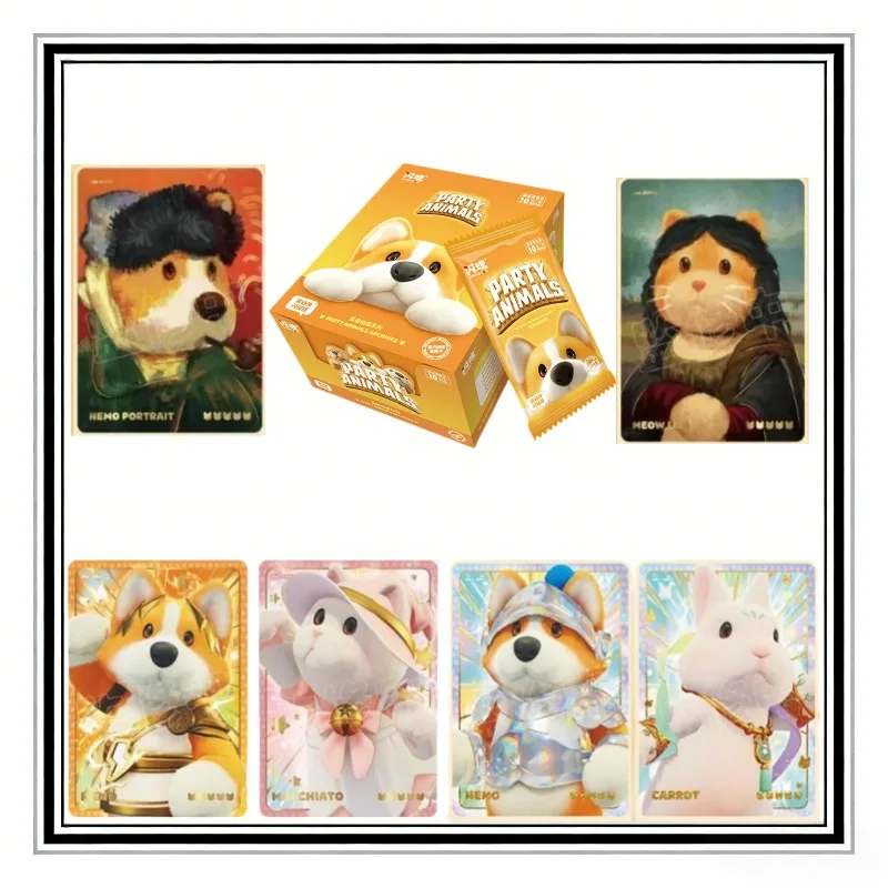 authentic-beast-party-series-shining-edition-first-bullet-anime-game-battle-collection-cards-blind-box-toys-gifts