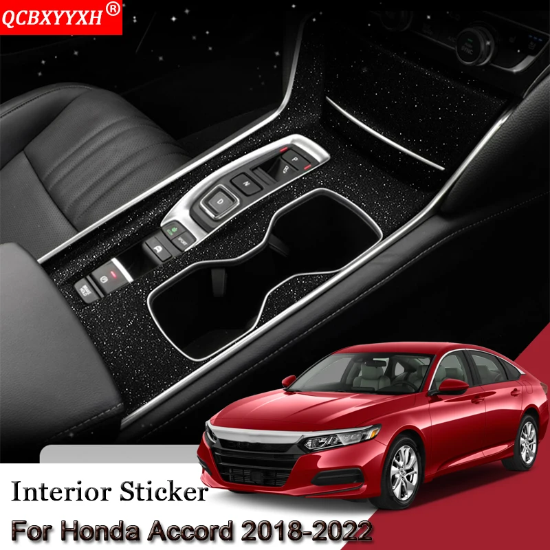 

Car Interior Sticker Fit For Honda Accord 2018-2022 Center Console Panel Sticker Lifting Window Panel Gear Box Protective Film