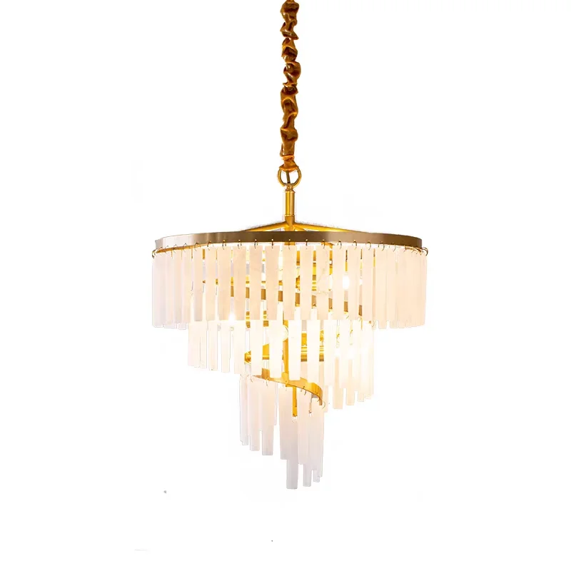 

Modern simple marble all copper designer boutique hotel villa living room bedroom dining room study chandelier