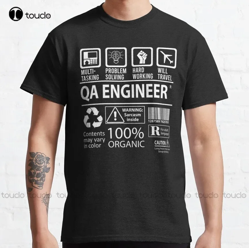 Qa Engineer T Shirt - Multitasking Certified Job Gift Item Tee Classic T-Shirt Basketball Shirts Harajuku Streetwear Xs-5Xl New