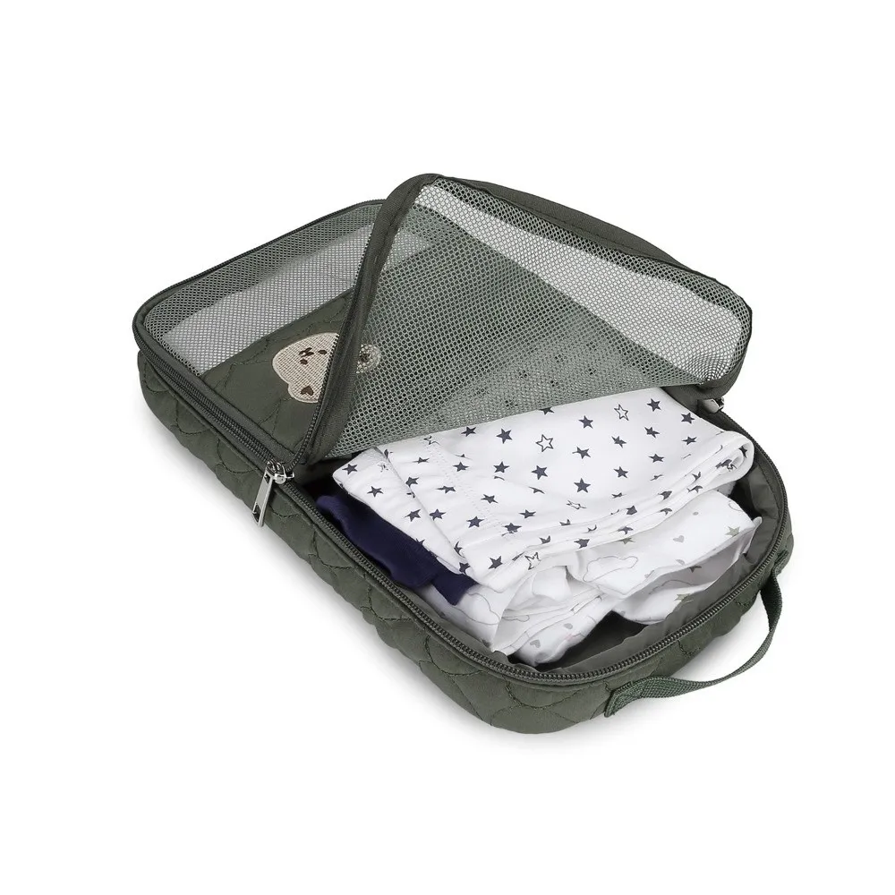 Waterproof Baby Diaper Bag Separate Storage Hanging Style Stroller Hanging Bag Multiple Compartments Cute Design