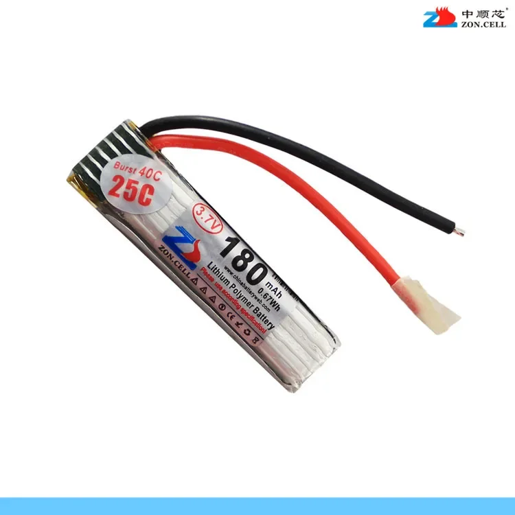 

In 501142 180mAh with 3A power lithium battery protection board 3.7V 501040 helicopter model Rechargeable Li-ion Cell