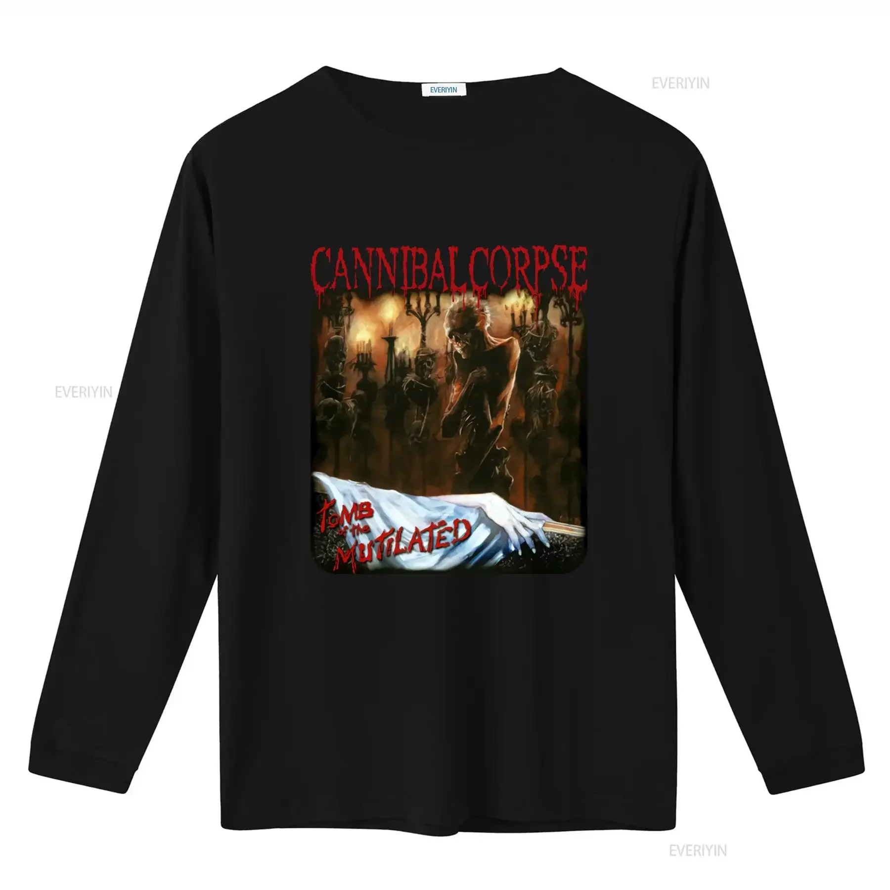 Cannibal Corpse Tomb Of The Mutilated T Shirt Heavy Metal Vintage Style Men's  vintage Washed Comfortable Versatile fashion