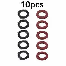 10Pcs 3/4 Inch Heavy Duty Garden Hose Water Faucet Washers Silicone Rubber Washers Seals Gasket O-Ring Leak Proof Fittings