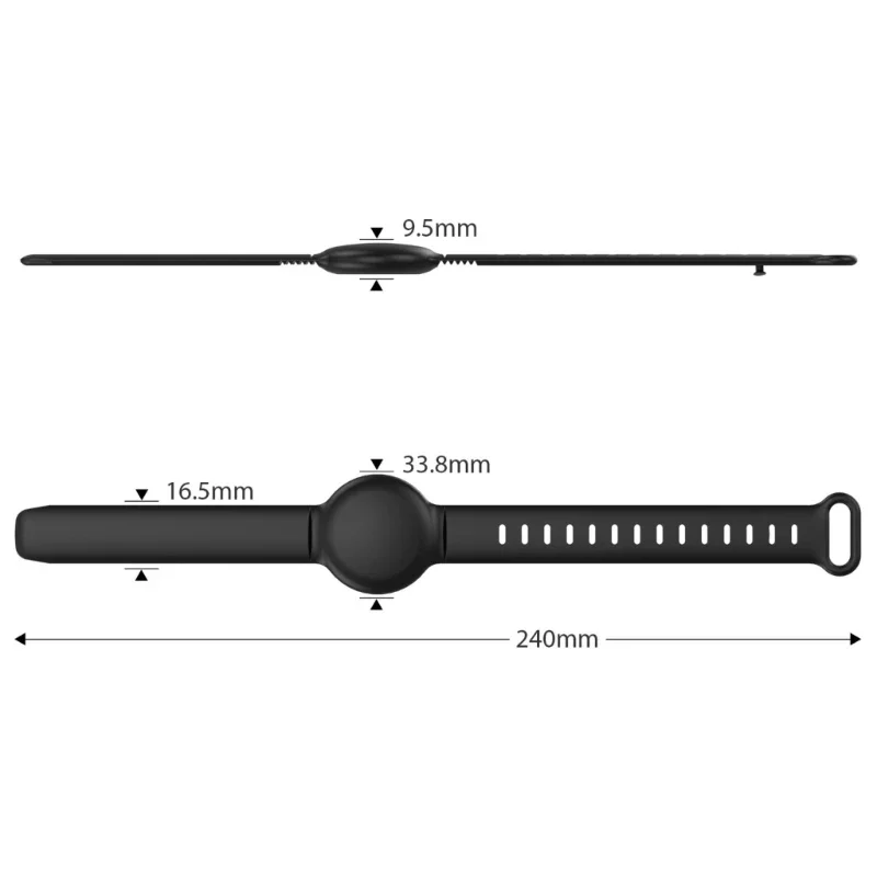 Caso do suporte para pulseiras silicone para rastreadores silicone do localizador Caso proteção antilost Localizador
