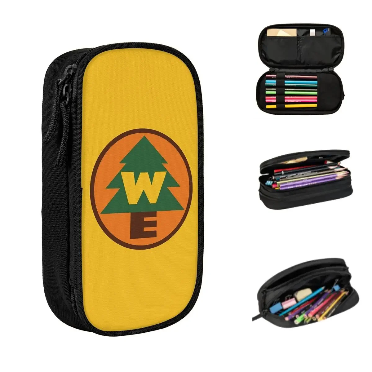 Wilderness Explorer Logo Pencil Cases Large Storage Pen Bags Pen Box Pencil Pouch For Boy Girl Students Stationery School Office