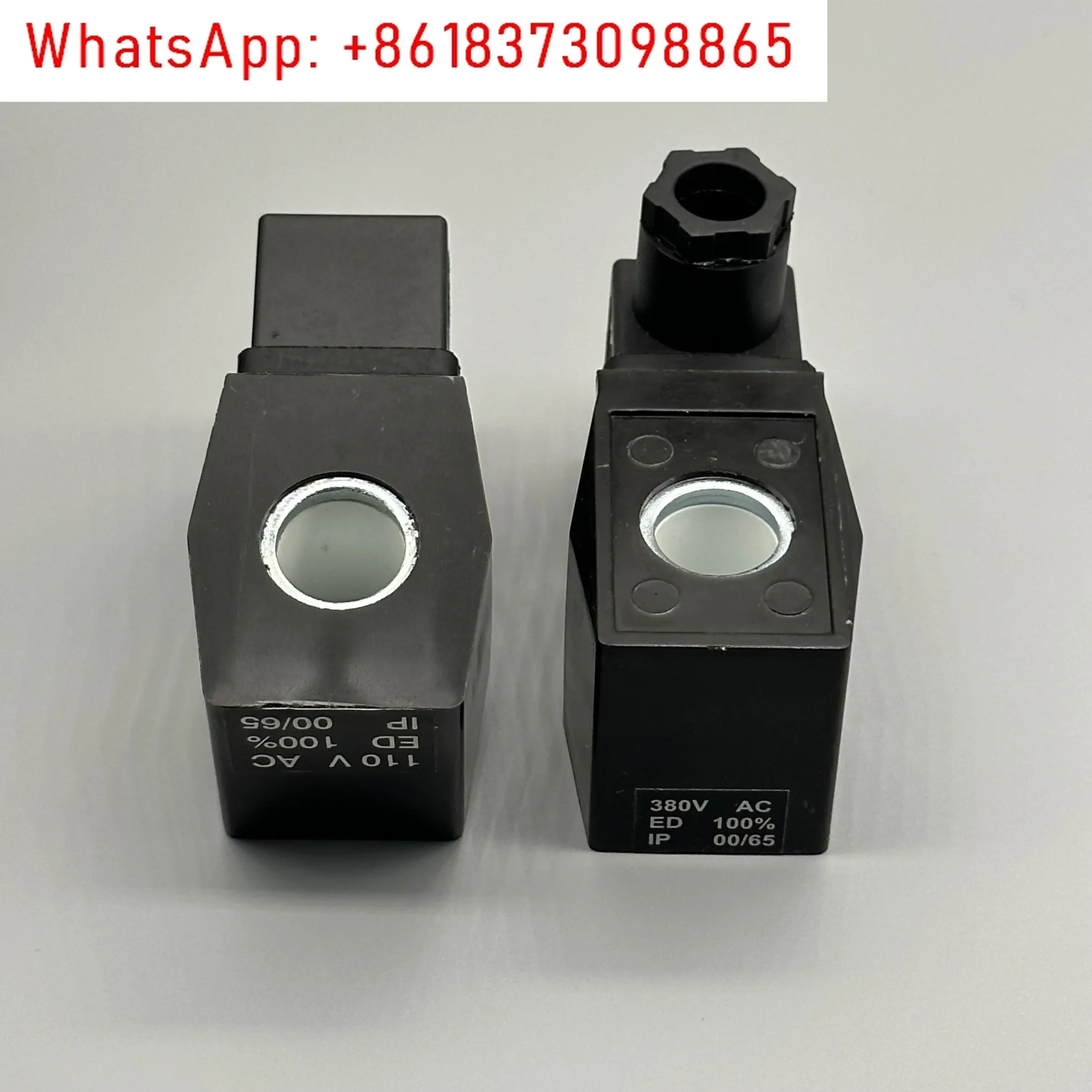 Tutto filo di rame, bobina di tenuta in plastica impermeabile quadrata valvola dell'acqua da 2 W, bobina dell'elettrovalvola AB410 foro interno 16 alto 40