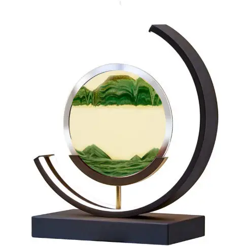 #@Best Selling Desktop Decor ANEA LAMP 3D Hourglass Mobile Sand Painting Table Lamp