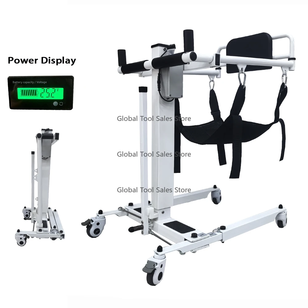 User-Friendly Foldable Electric Transfer Pati.ent Lift for Disa.bled Eld.erly Whe.elchair Ho.ist to Car Home Care  Equip.ment