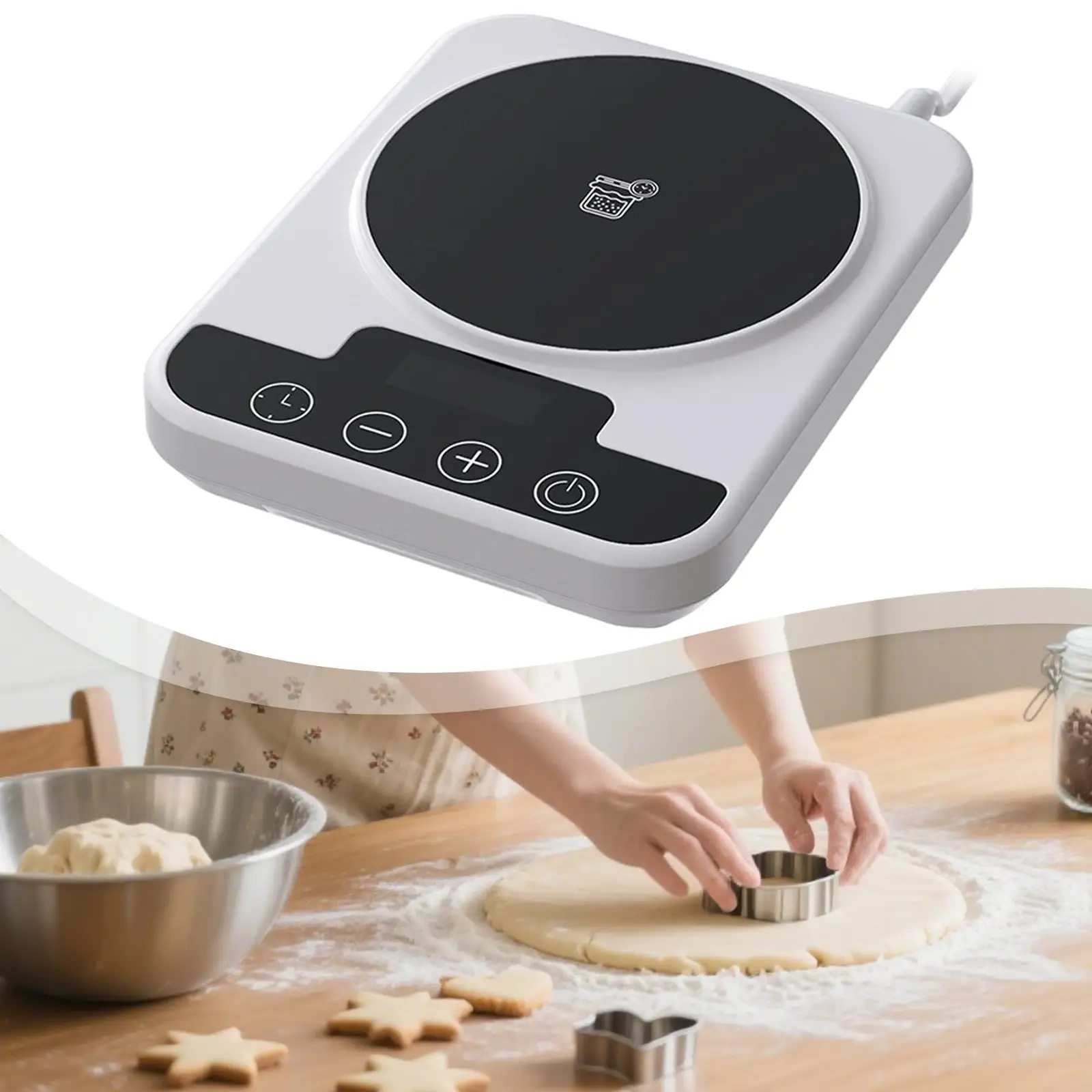 

Подогреватель закваски, точный, компактный, автоматическое включение/выключение, коврик для подогрева закваски с таймером 1–12 часов 70–100 ° F для домашней кухни, защита теста