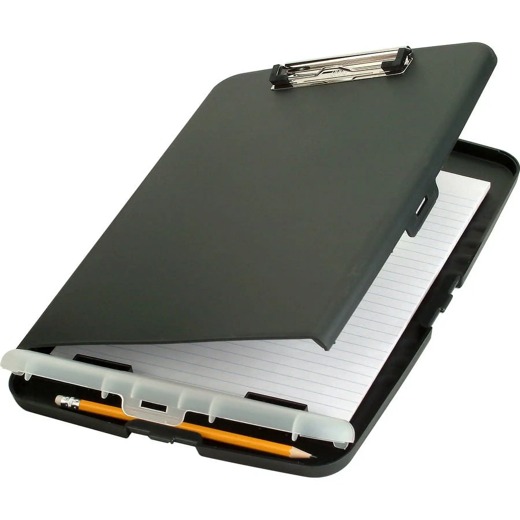 

Officemate Slim Clipboard Storage Box, 10 1/2H x 14 1/2W x 1 1/4D, Charcoal/Gray (83303)