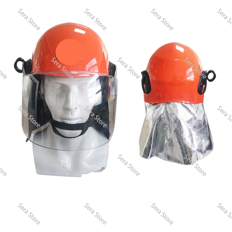 Fire Helmet Gold Plated Film Fire Full Helmet Double sided Cover Pressure Resistant Safety Helmet
