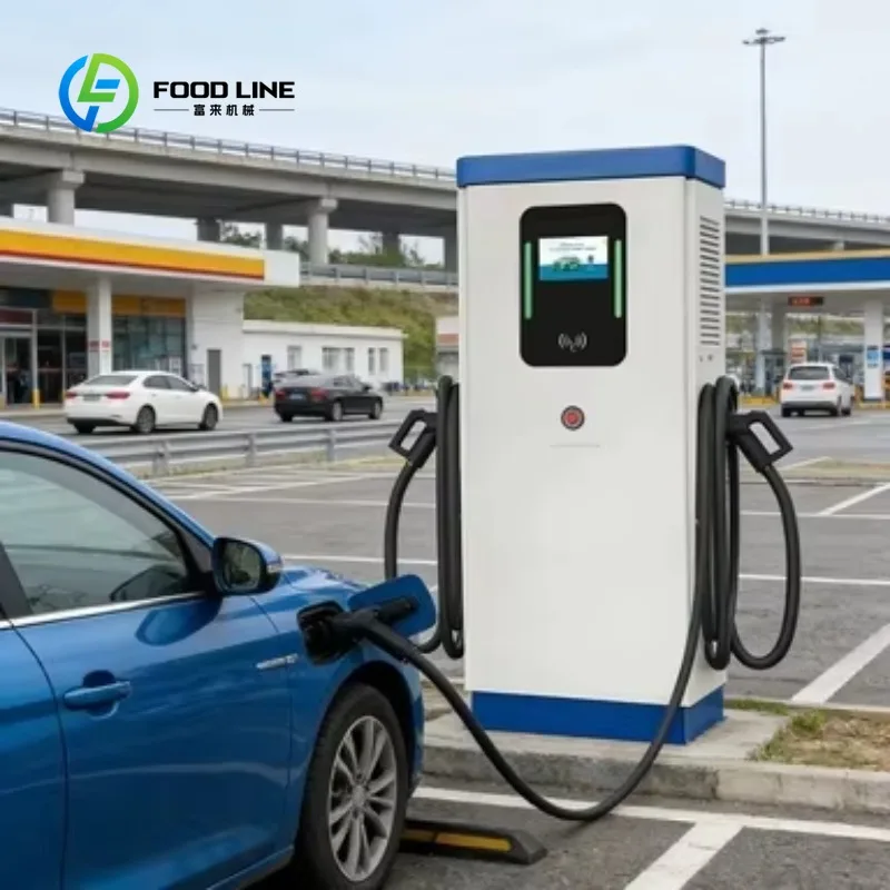 Customized 60‑120kw floor‑stand dc ev charger multi‑socket gbt ccs2 ocpp for commercial charging venue purchasers