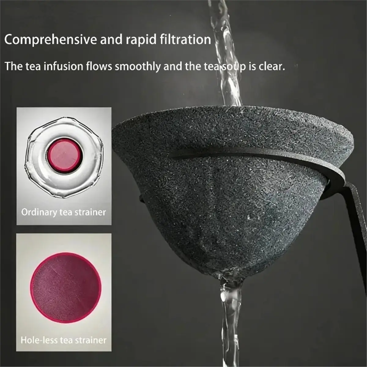 Home Tool Ceramic Coffee and Tea Filter Cup - Microporous Reusable Strainer for Kitchen Brewing