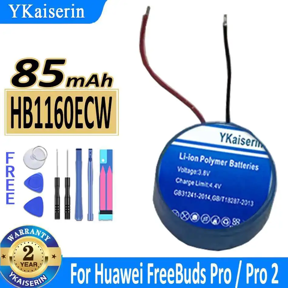

Reliable Replacement Earphone Battery For Huawei Freebuds Pro Freebuds Pro 2 Pro2 Bluetooth Earphone 1PC HB1160ECW 85mAh