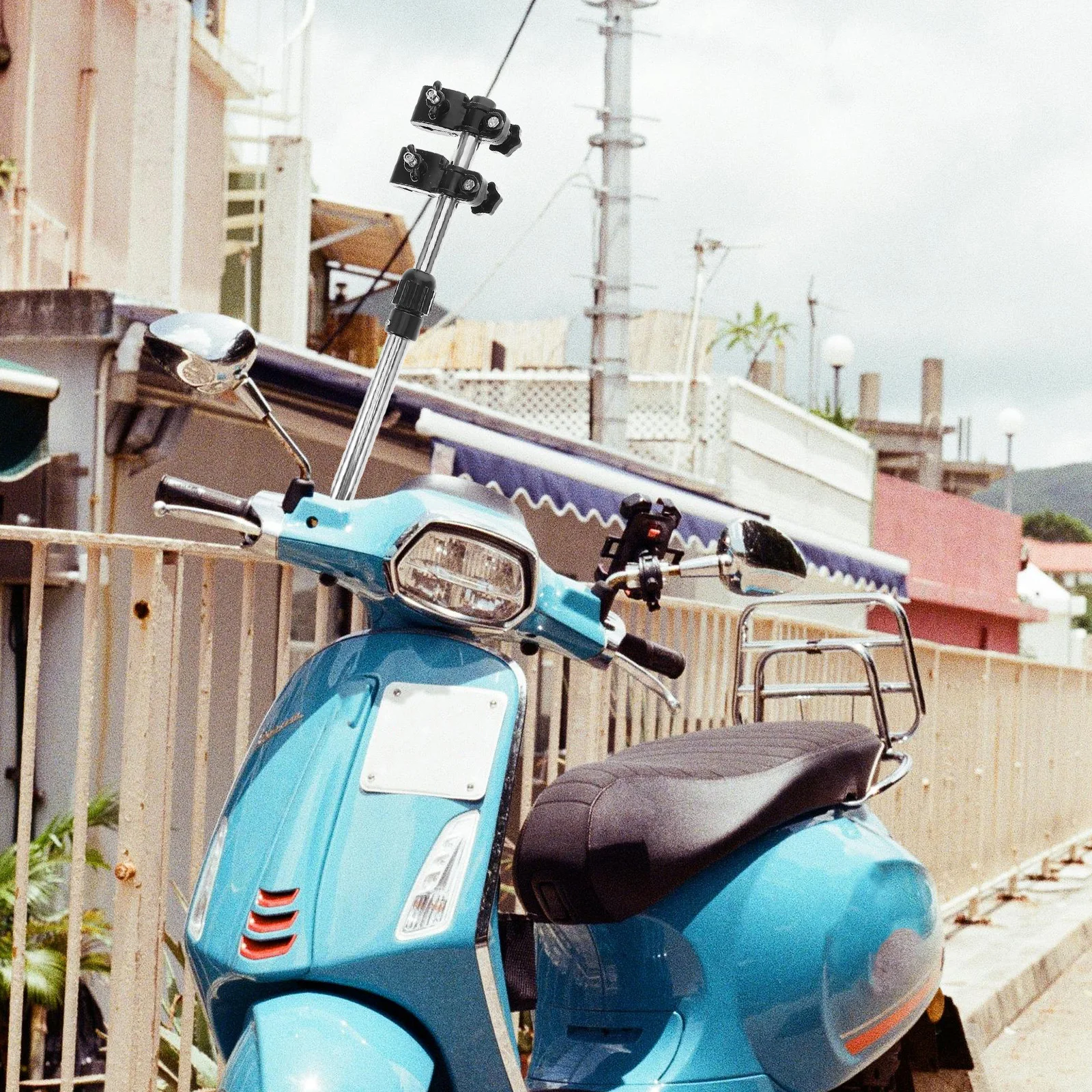 

Electric Bike Umbrella Holder Easy Installation Rain Protection Stand Mount Kit for Bicycle Stroller Wheelchair