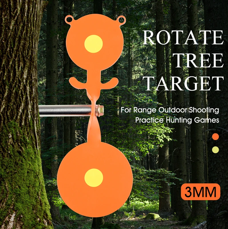 

Rotating Tree Target Can Be Used for Hanging and Shooting Metal Bear Targets Screwed-Type Airgun Target & Hanging Accessories