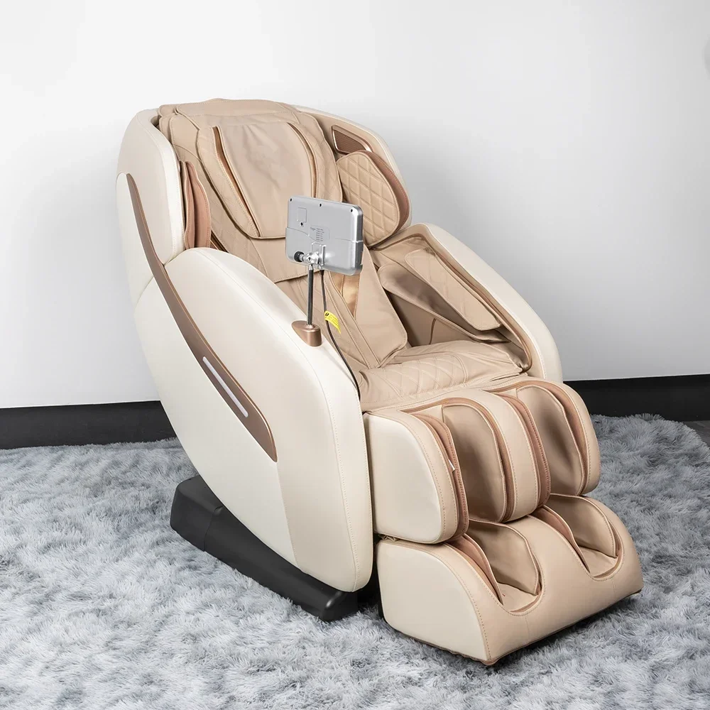 PU Leather Small Full Body Massage Chair 2D Zero Gravity Luxury Thai Stretch Sl Track Electric Massage Sofa