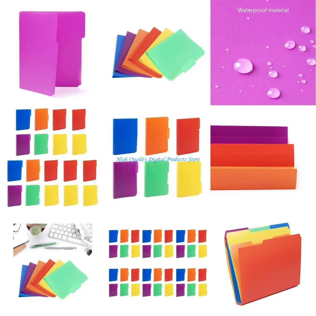 

U2JE Size File Folders with Index Tabs – Perfect for Home or Office Organization