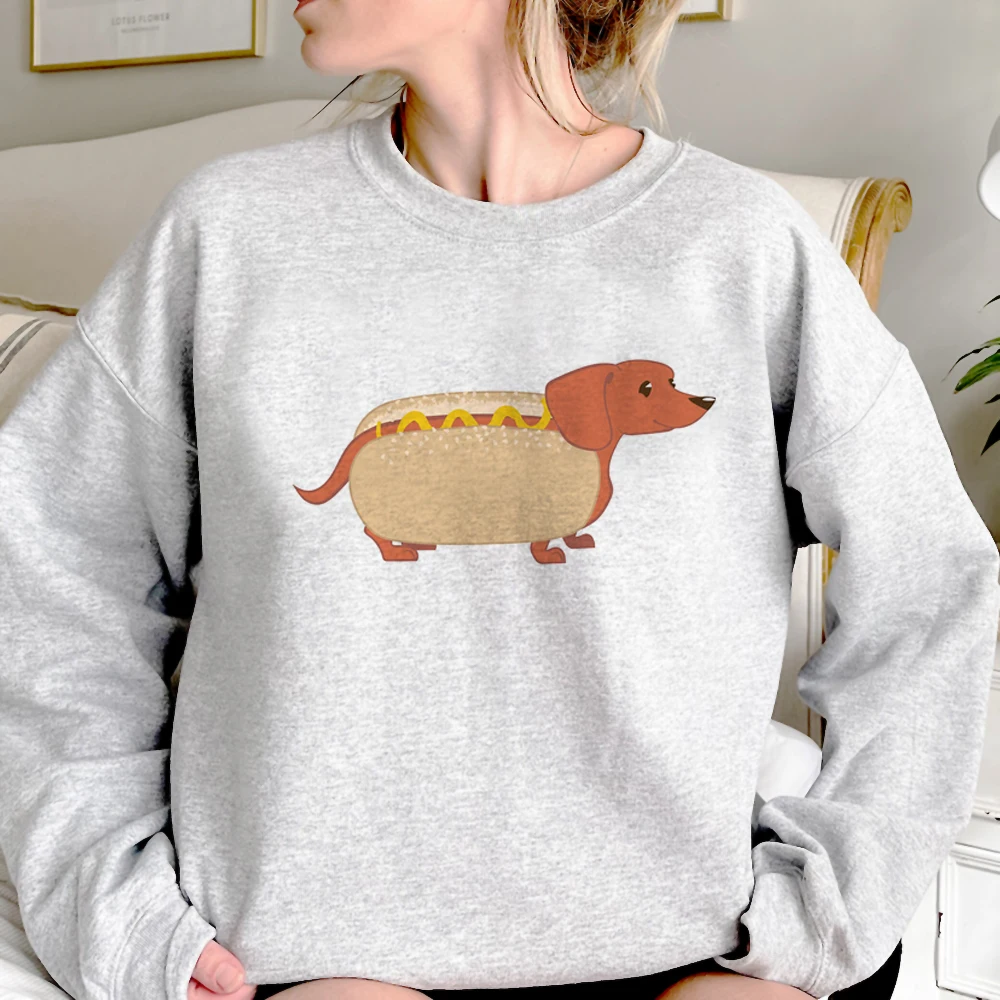 

Dachshund hoodies women Fleece streetwear aesthetic Hooded Shirt Pullover women Korean style clothing