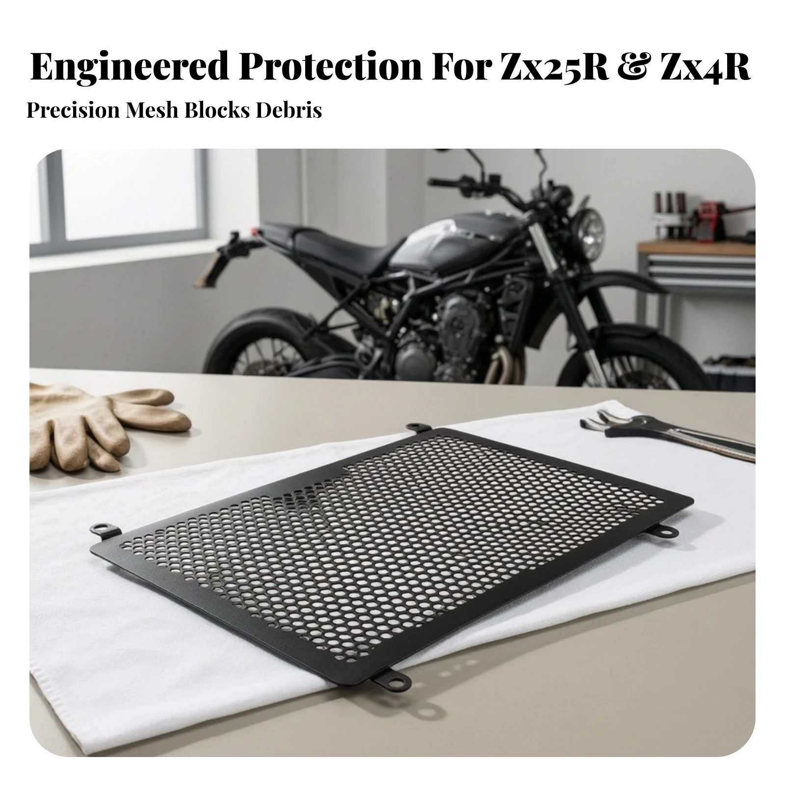 Motorcycle Cooling System Guard Guard Corrosion-Resistant Cooling System Guard Grill Guard Grille Protector Cover Metal