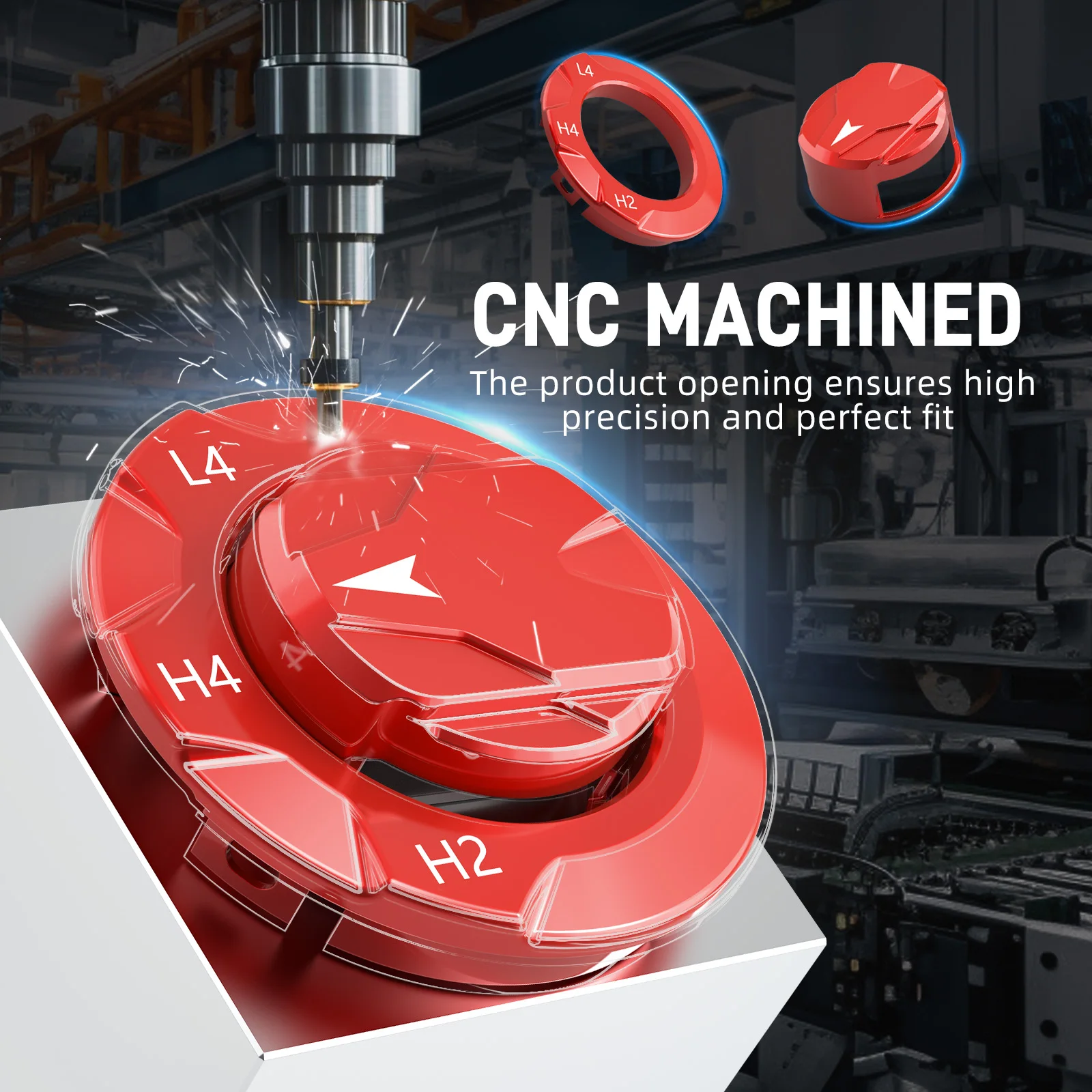 BEVINSEE غطاء مقبض وحدة التحكم المركزية وإطار لسيارة Toyota 4Runner 2014-2024، استبدل 36360-35610