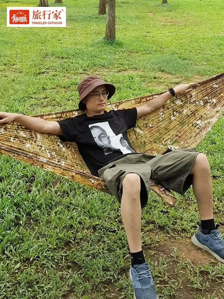 TRAVELER 20D Ultralight Nylon Camping Hammock Single Double Parachute for Backpacking Bikepacking Hiking Compact Stuff Sack