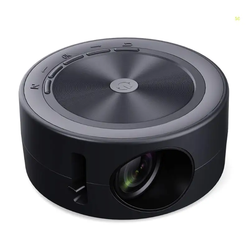 YT200 Mini Projector LED Media Player Portable 320X180 Pixels Built-in 4Ω2W Speaker Support 1080P USB Sync Dropshipping