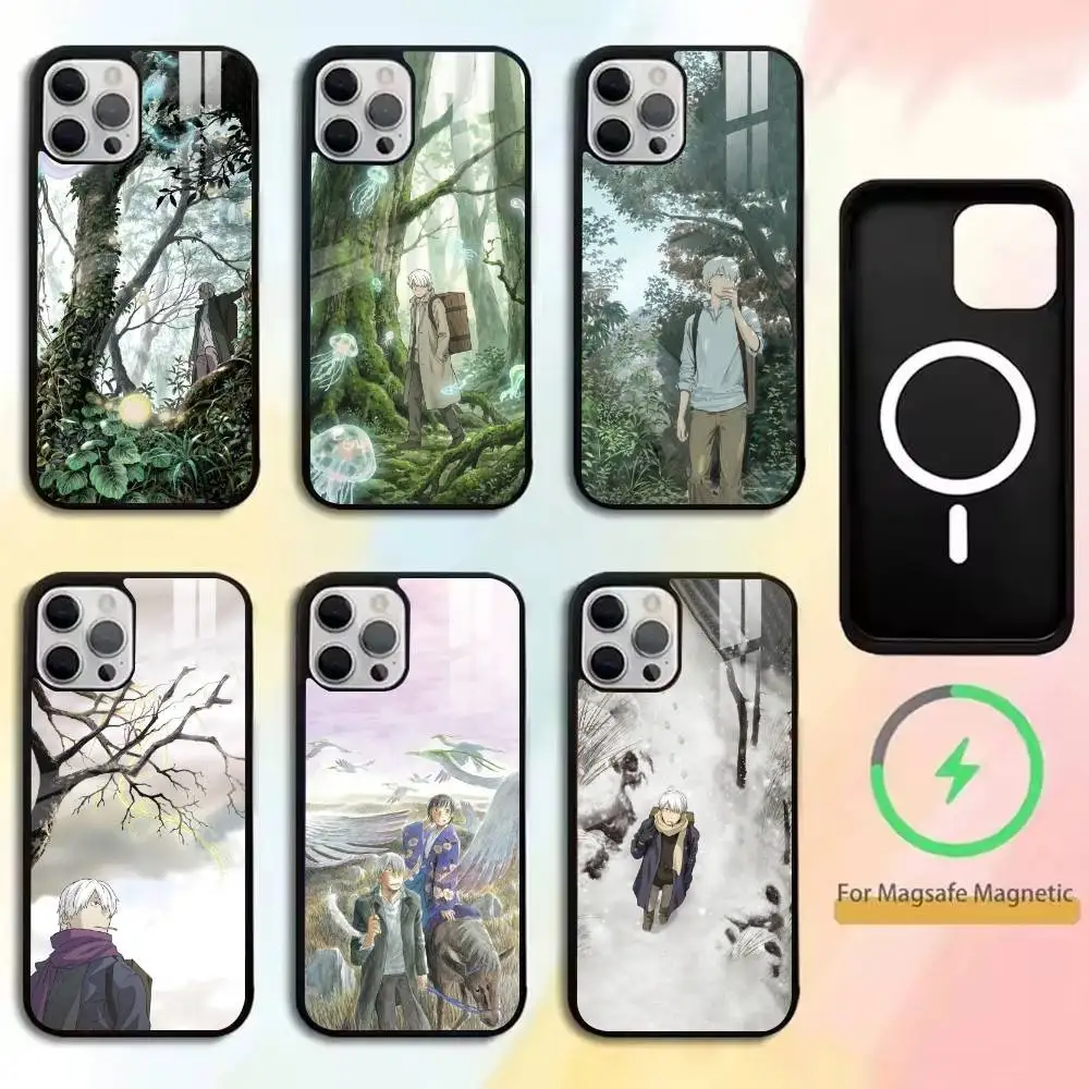 Ginko-Adashino-Ikazuchi-Mushishi-Nui   Phone Case For iPhone17,16,15,14,13,12,11 Plus,Pro Supports Magnetic Wireless Charging