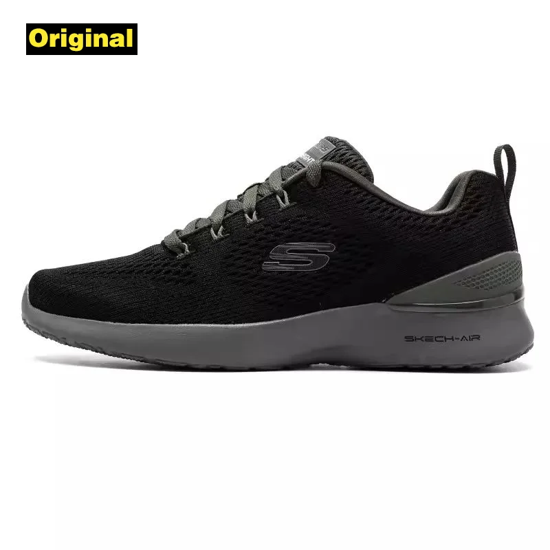 Skechers Herenschoenen Zomer Nieuwe Mesh Schoenen Ademende Sneakers Zwarte Casual Schoenen Outdoor Slijtvaste Loopschoenen