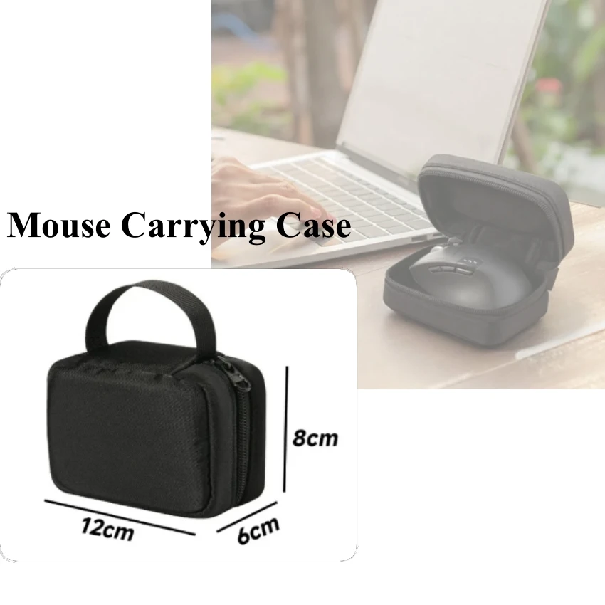 Black Wireless Mouse Universal Soft Sponge Storage Bag Soft Foam Organization Pouch Mouse Carrying Case