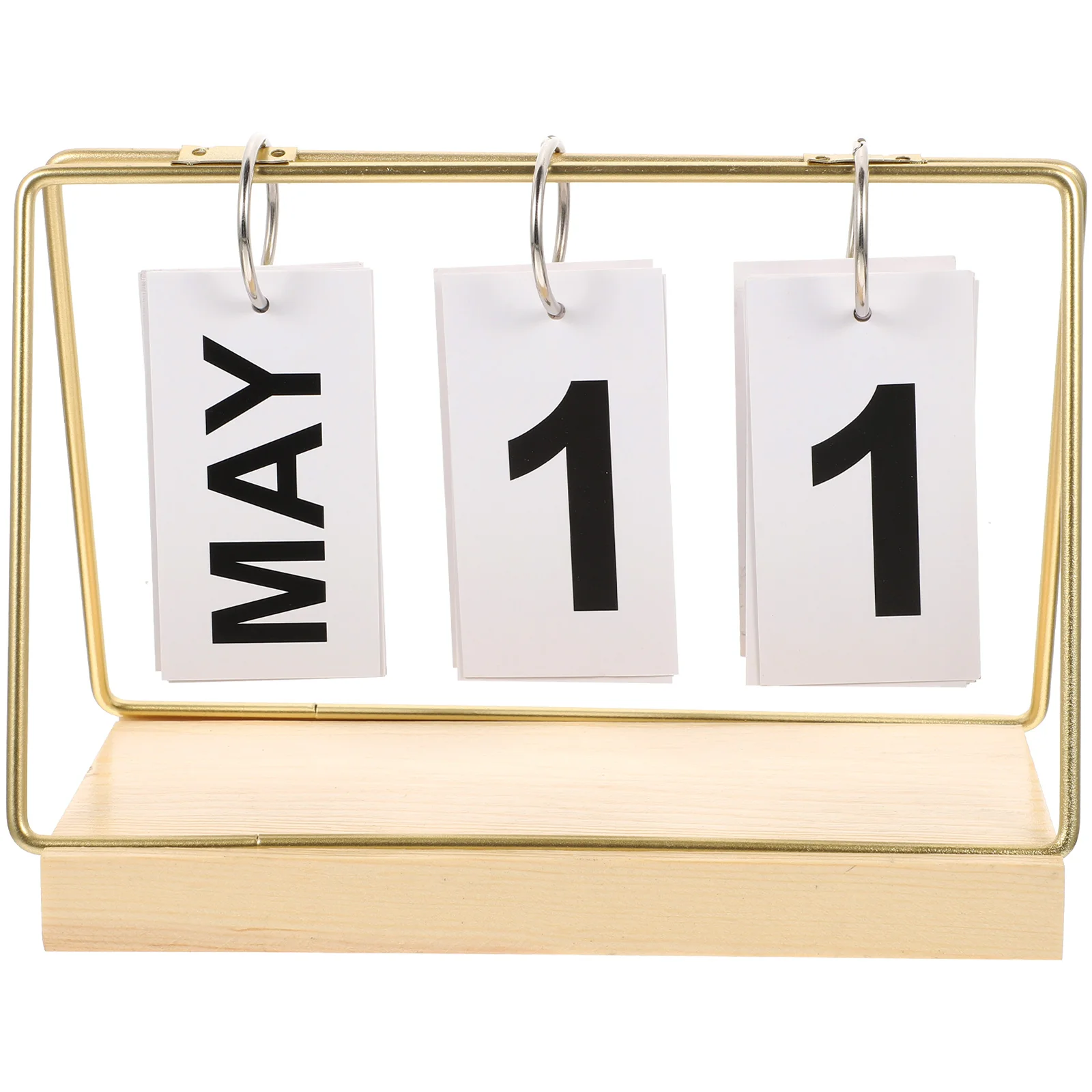 

Countdown Wooden Calendar Ornaments Decorations Cute Desk Office Monthly Desktop